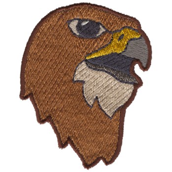 Falcon Head Mascot Machine Embroidery Design