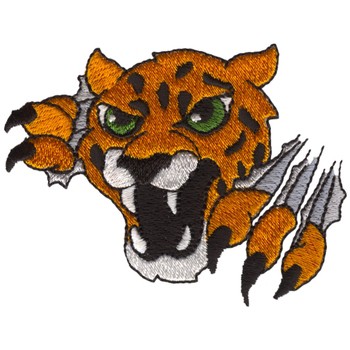 Jaguar Mascot Machine Embroidery Design