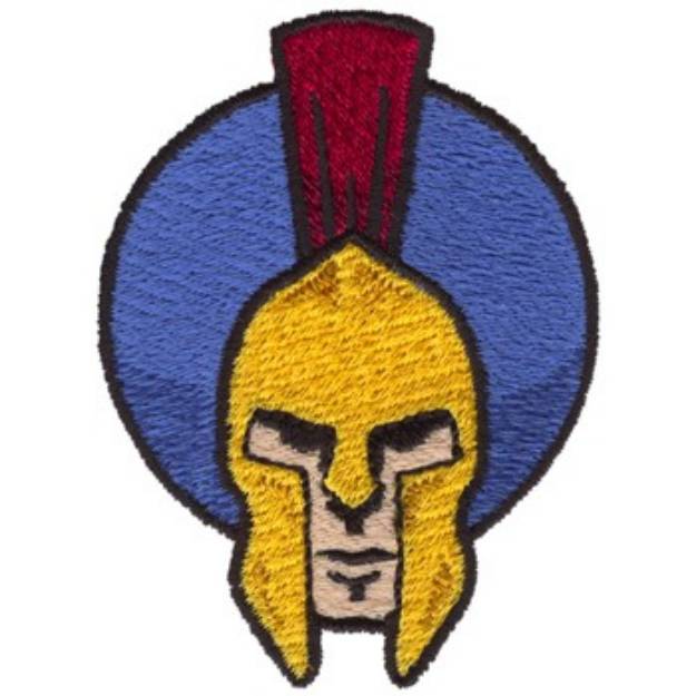 Picture of Spartan Mascot Machine Embroidery Design