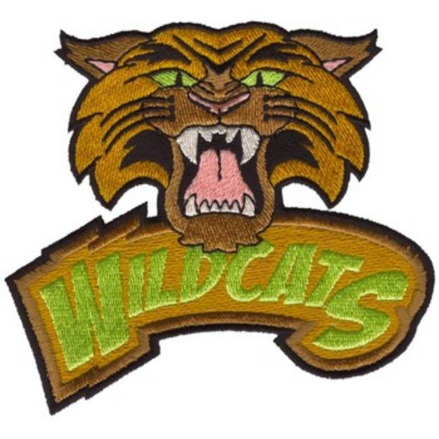 Picture of Wildcat Mascot Machine Embroidery Design