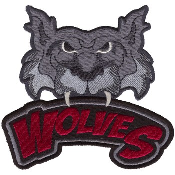 Wolf Mascot Machine Embroidery Design
