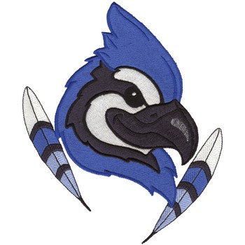 Blue Jays Mascot Machine Embroidery Design