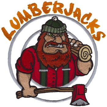 Lumberjacks Mascot Machine Embroidery Design
