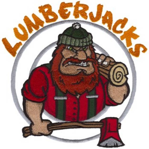 Picture of Lumberjacks Mascot Machine Embroidery Design