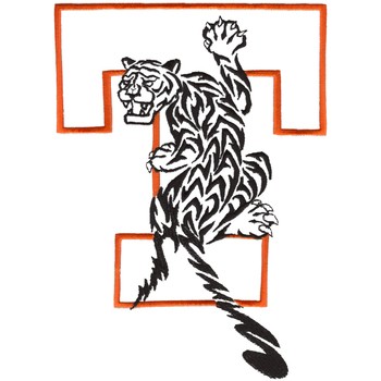 Tigers Mascot Machine Embroidery Design