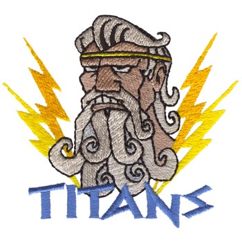 Titans Mascot Machine Embroidery Design