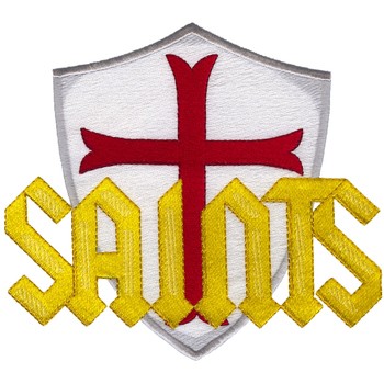 Saints Emblem Machine Embroidery Design