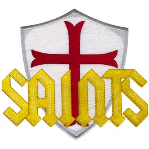 Picture of Saints Emblem Machine Embroidery Design