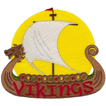 Vikings Emblem Machine Embroidery Design