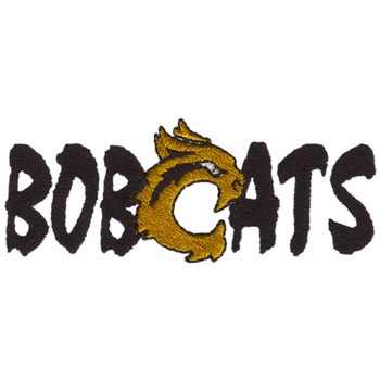 Bobcats Logo Machine Embroidery Design