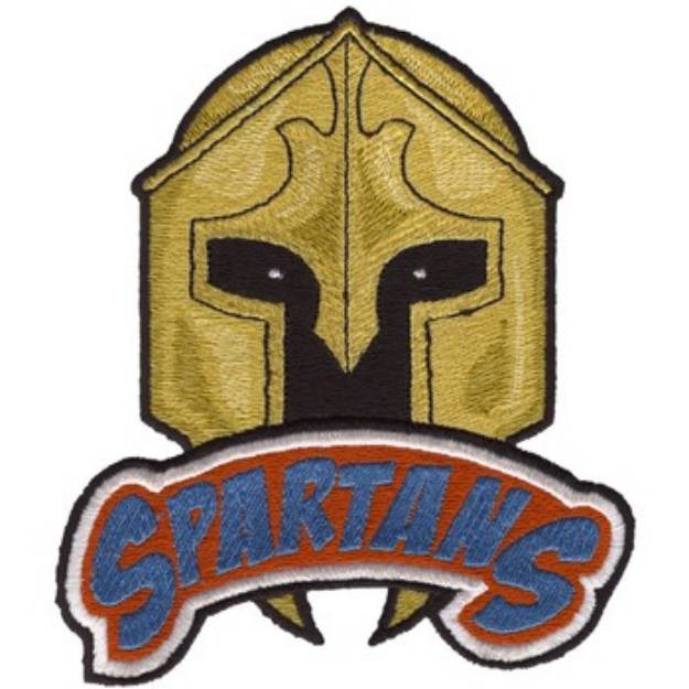 Picture of Spartans Emblem Machine Embroidery Design