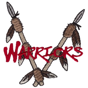 Warriors Emblem Machine Embroidery Design