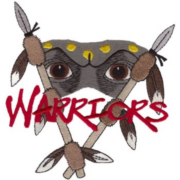 Picture of Warriors Logo Machine Embroidery Design