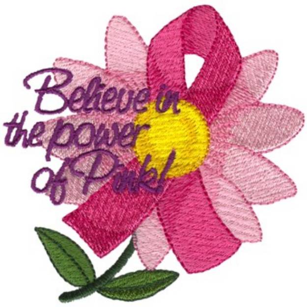 Picture of The Power Of Pink Machine Embroidery Design