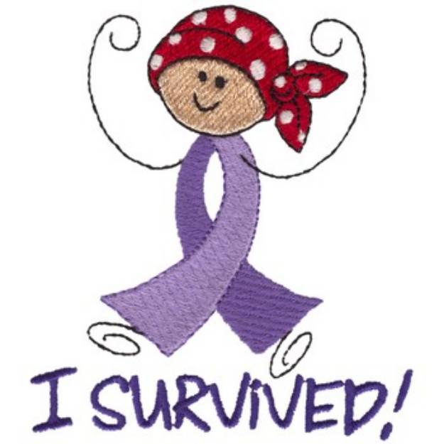 Picture of I Survived! Machine Embroidery Design