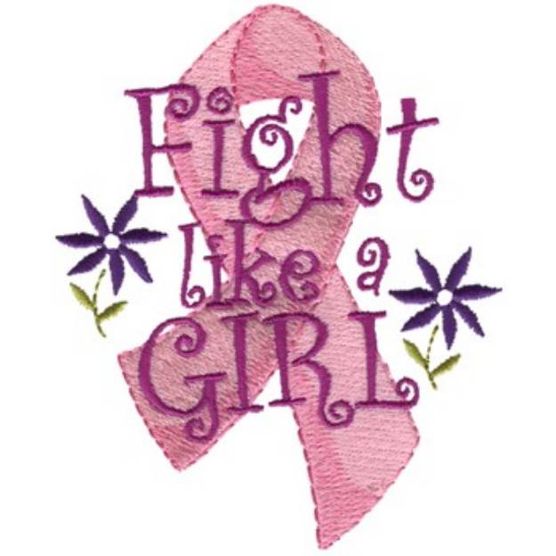 Picture of Fight Like A Girl Machine Embroidery Design