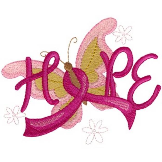 Picture of Hope Butterfly Machine Embroidery Design