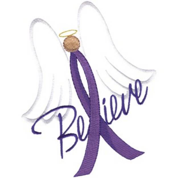 Picture of Believe Angel Machine Embroidery Design