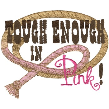 Tough In Pink Machine Embroidery Design