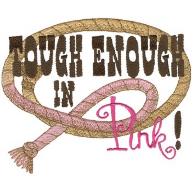 Picture of Tough In Pink Machine Embroidery Design
