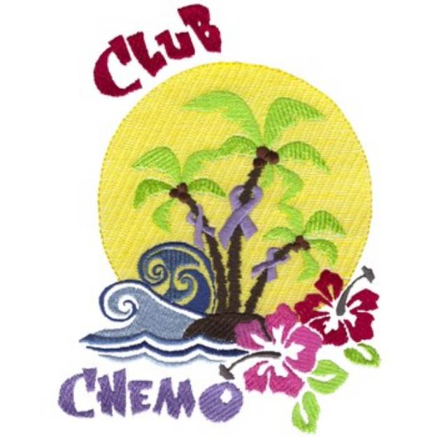 Picture of Club Chemo Machine Embroidery Design