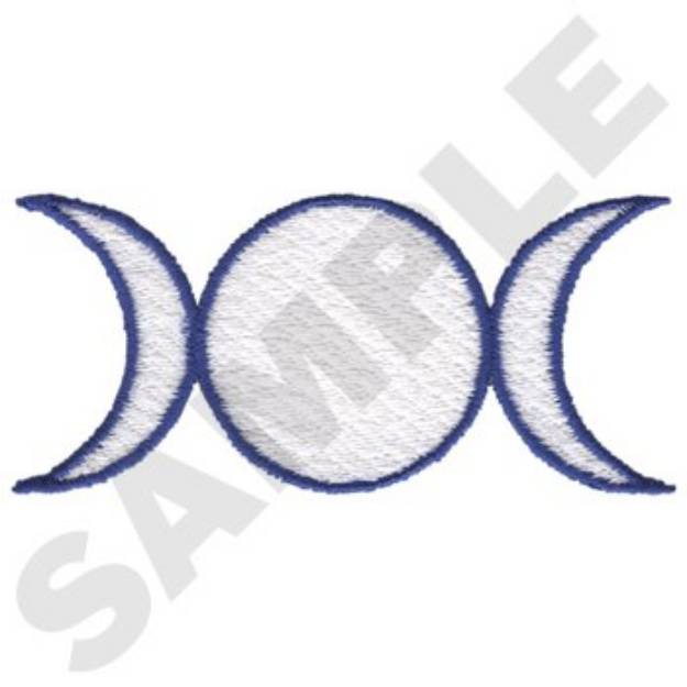 Picture of Triple Moon Machine Embroidery Design