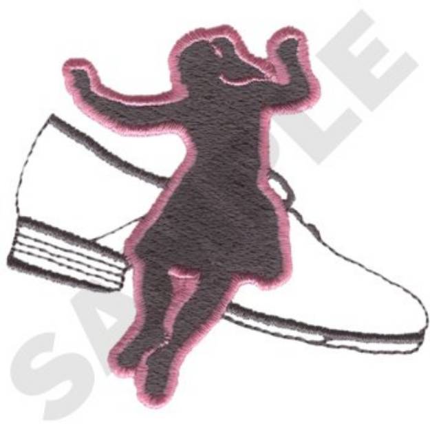 Picture of Clogging Dancer Outline Machine Embroidery Design