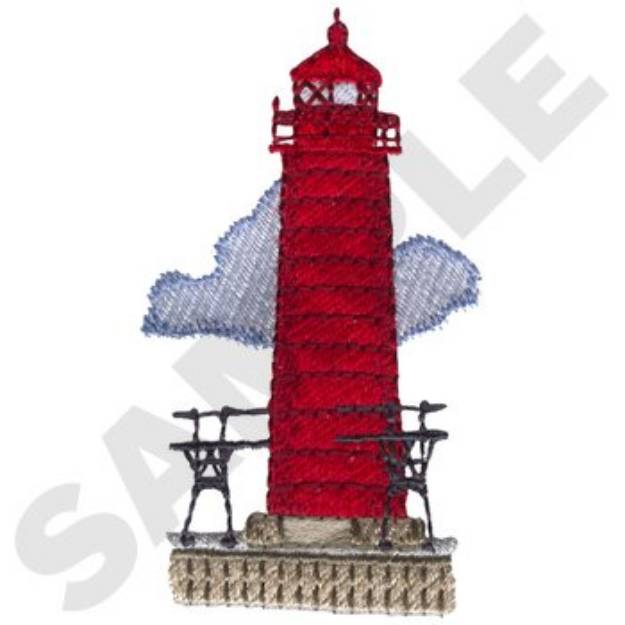 Picture of Grand Haven Lighthouse Machine Embroidery Design