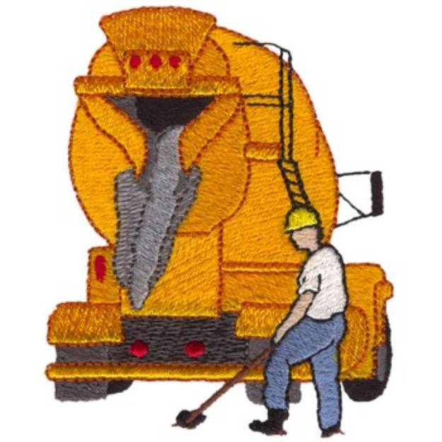Picture of Cement Worker Machine Embroidery Design