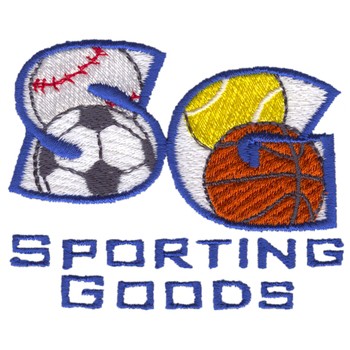 Sporting Goods Logo Machine Embroidery Design
