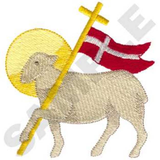 Picture of Lamb Of God Machine Embroidery Design