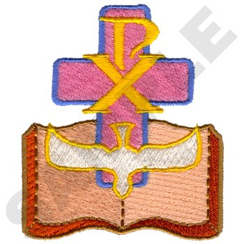 Catholic Logo Machine Embroidery Design