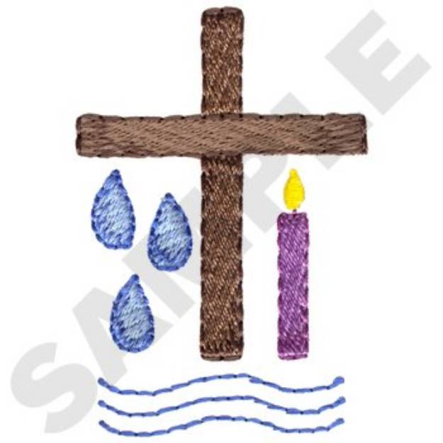 Picture of Baptism Machine Embroidery Design