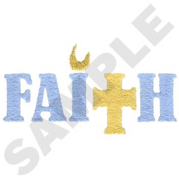 Picture of Faith Machine Embroidery Design