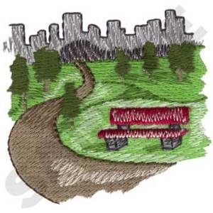 Picture of City Park Machine Embroidery Design