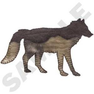 Picture of Wolf Applique Machine Embroidery Design
