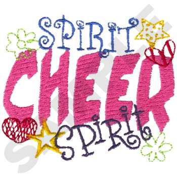 Cheer Spirit Machine Embroidery Design