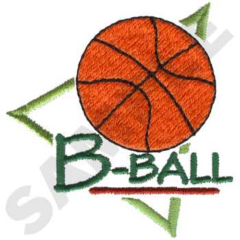 Basketball Logo Machine Embroidery Design