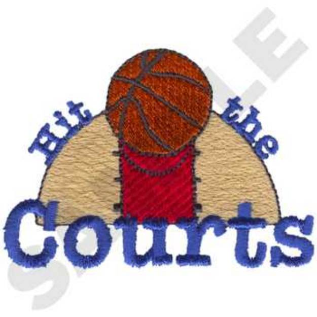 Picture of Hit The Courts Machine Embroidery Design