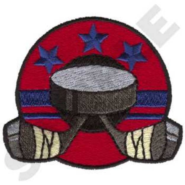 Picture of Hockey Logo Machine Embroidery Design