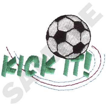 Kick It! Machine Embroidery Design