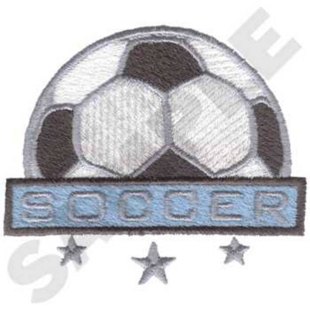 Picture of Soccer Logo Machine Embroidery Design