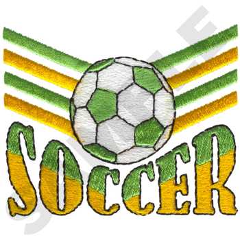 Soccer Emblem Machine Embroidery Design