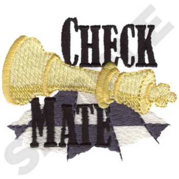 Picture of Check Mate Machine Embroidery Design