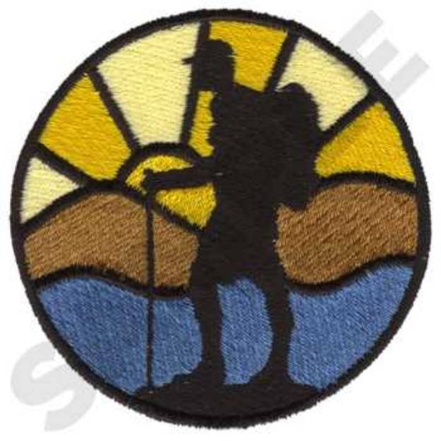 Picture of Backpacking Logo Machine Embroidery Design