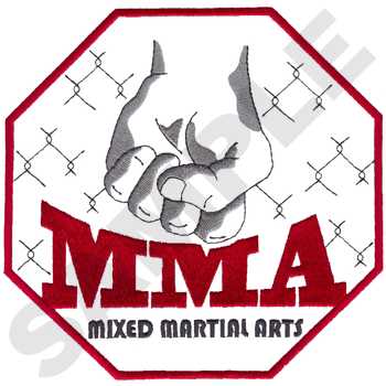 Mixed Martial Arts Machine Embroidery Design