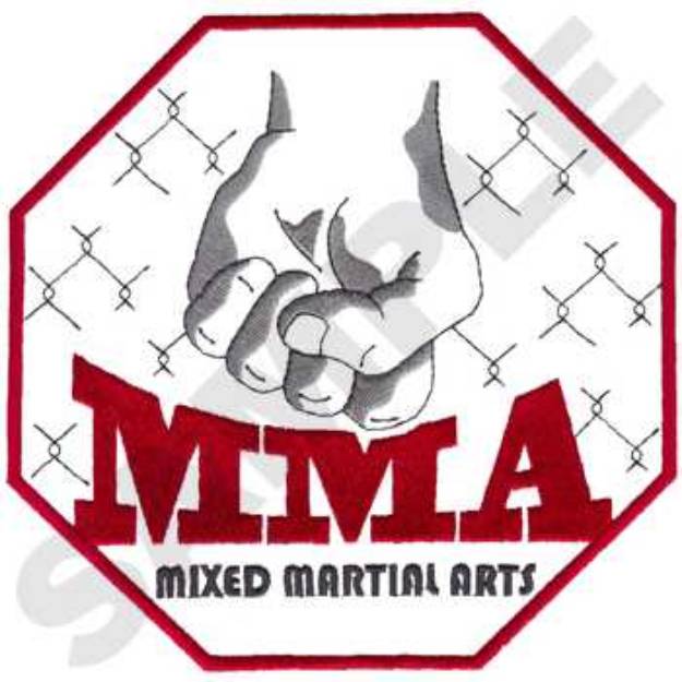 Picture of Mixed Martial Arts Machine Embroidery Design