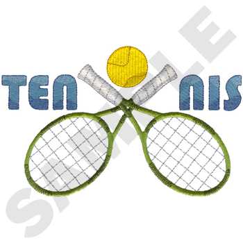 Tennis Machine Embroidery Design