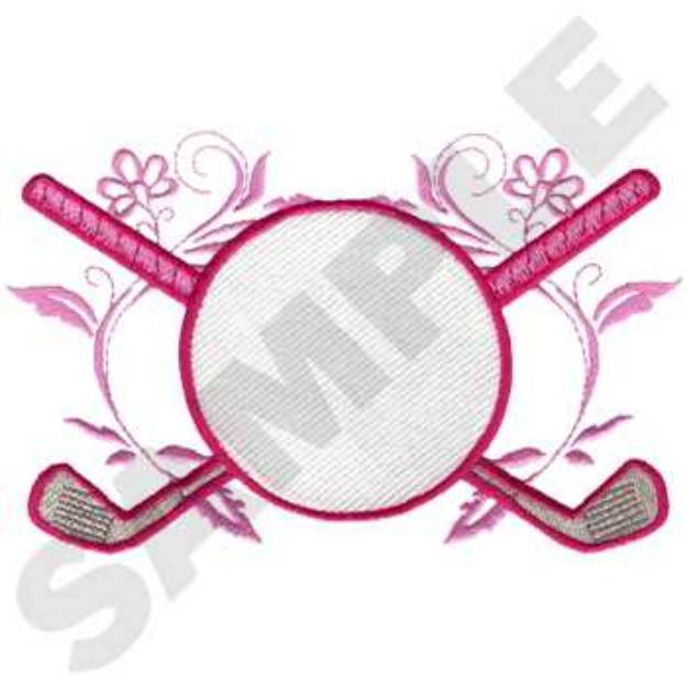 Picture of Girls Golf Machine Embroidery Design