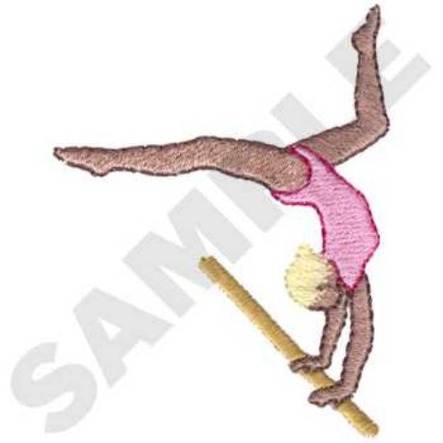 Picture of Gymnastics Logo Machine Embroidery Design